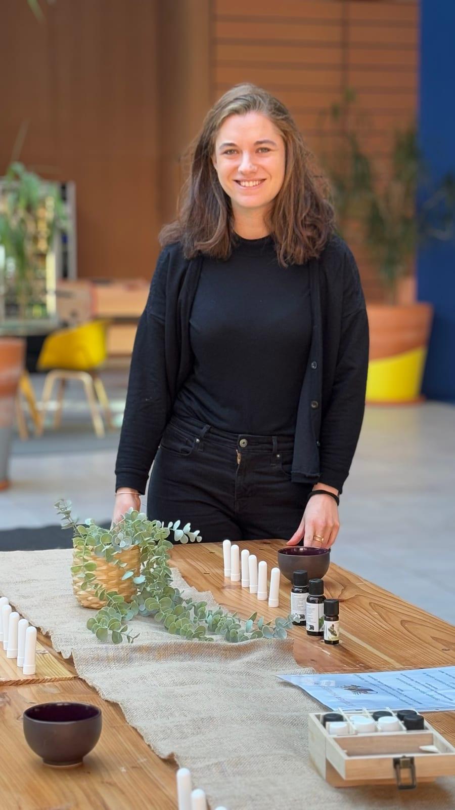 Stand bien-être avec roll-ons aux huiles essentielles